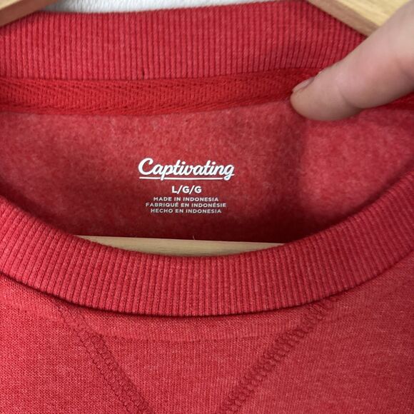 Louisville Cardinals Crewneck Sweatshirt Size Large Red NCAA Collegiate NWT - Picture 4 of 6